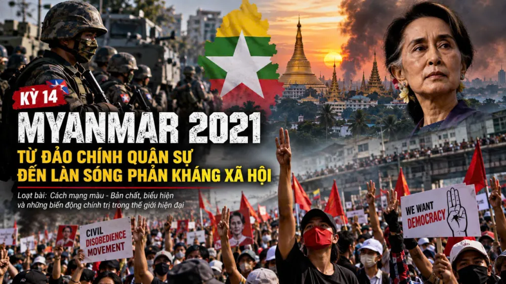 Myanmar 2021 – Từ đảo chính quân sự đến làn sóng phản kháng xã hội